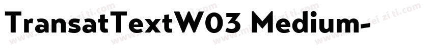 TransatTextW03 Medium字体转换